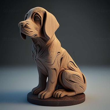 3D model Levretka dog (STL)